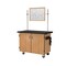 National Public Seating Mobile Science Cart with Shelving, Whiteboard/Mirror MSC01W - alternate 1